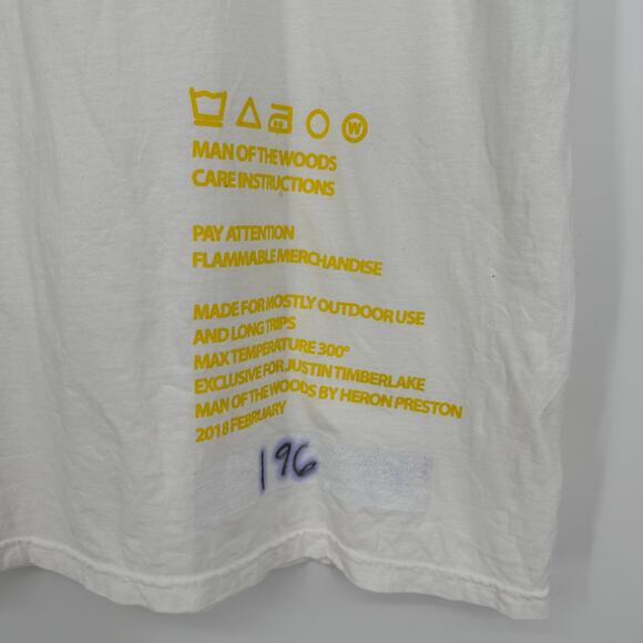 Justin Timberlake X Heron Preston Collectors Edition 196 White T-Shirt Mens XL - Picture 4 of 7